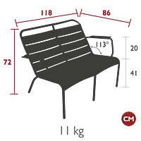Luxembourg Duo Low Armchair